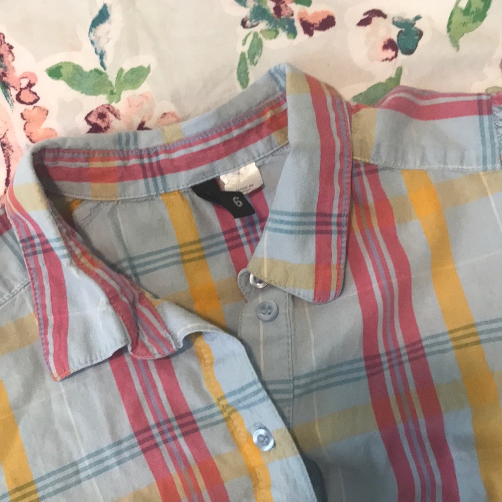 Divided Short Sleeved Button Down - image 2